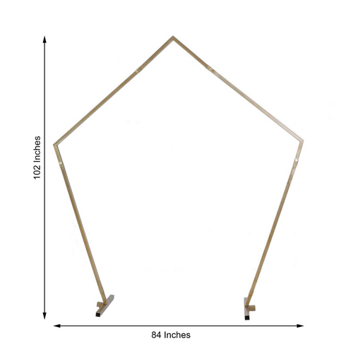 Geometric Pentagon Event Stand-1 Day Rental